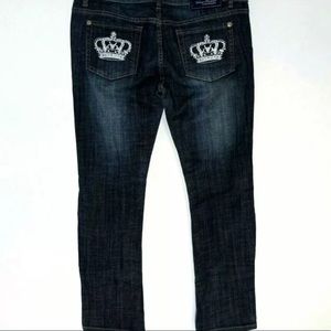 Victoria Beckham crown jeans